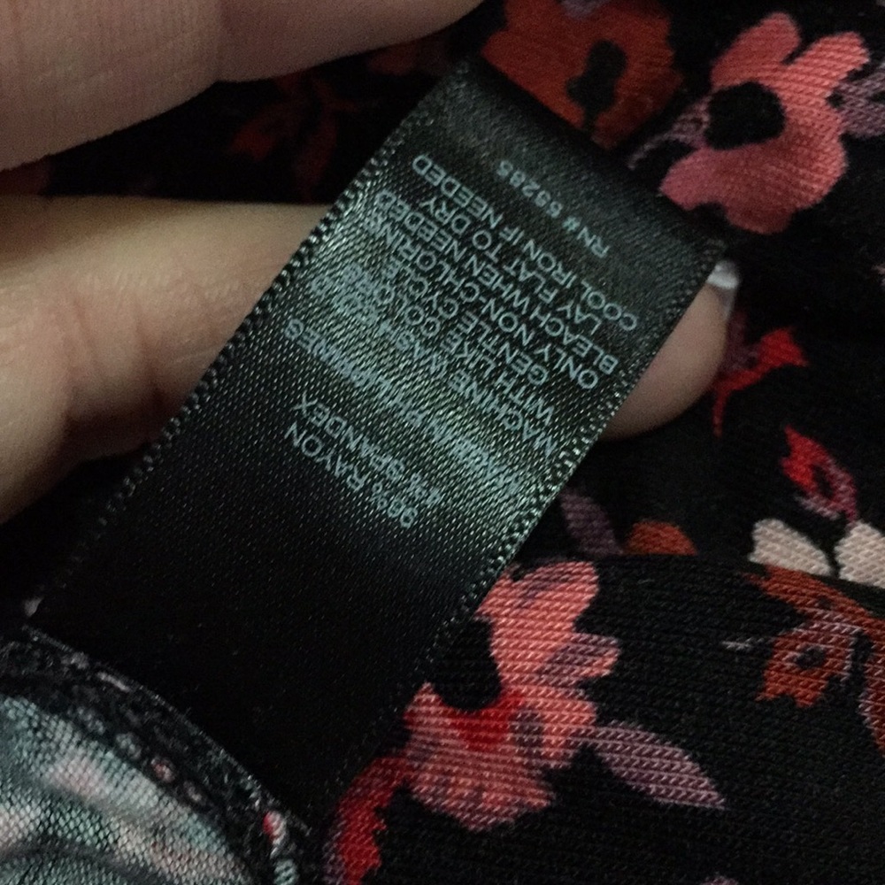 NWT Mock Neck Floral A-line Dress - Picture 8 of 8